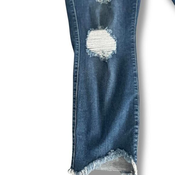 Torrid Premium Jeans Women's Plus 18R Blue Jeggings Distressed High Rise Curvy - Picture 6 of 16